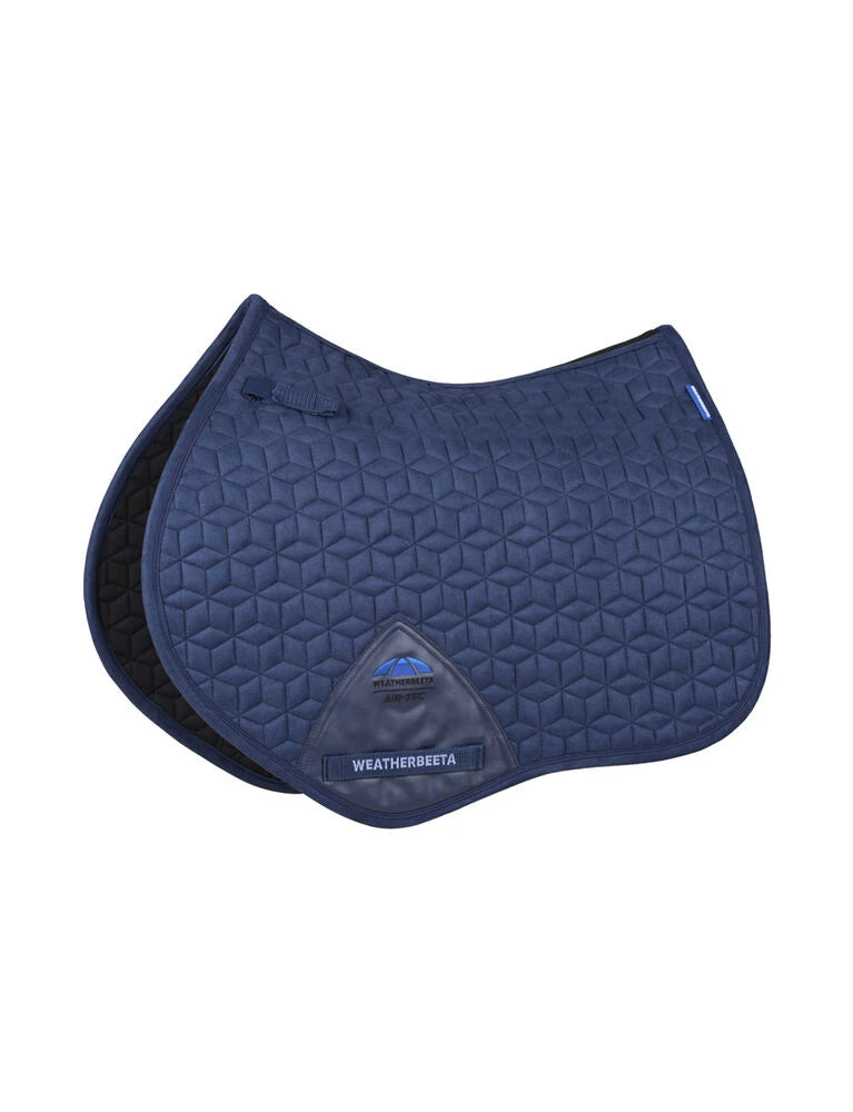 Suede Elite Air-Tec Jump Saddle Pad - Navy