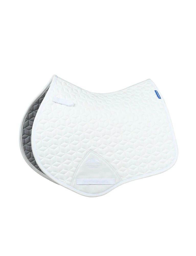 Suede Elite Air-Tec Jump Saddle Pad - White