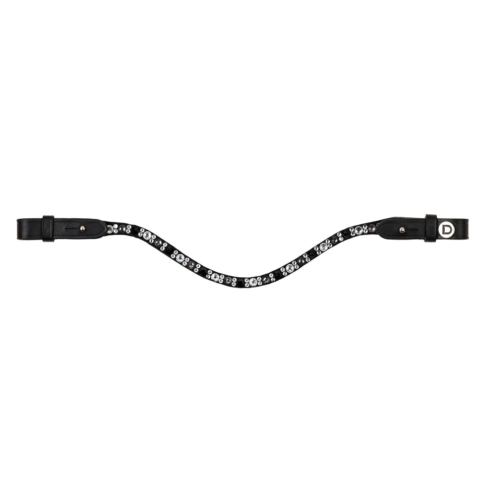 Ombre Diamante Browband - Black