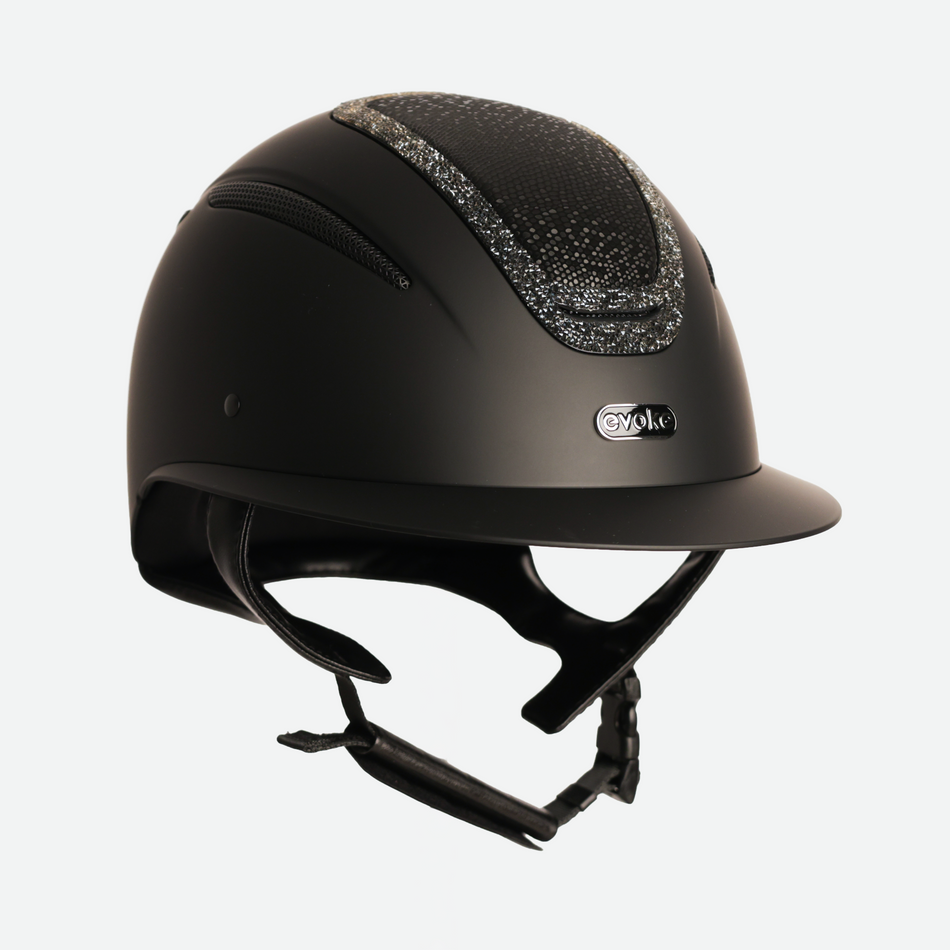 Elara Wide Peak Black Viper Steel Crystal Frame