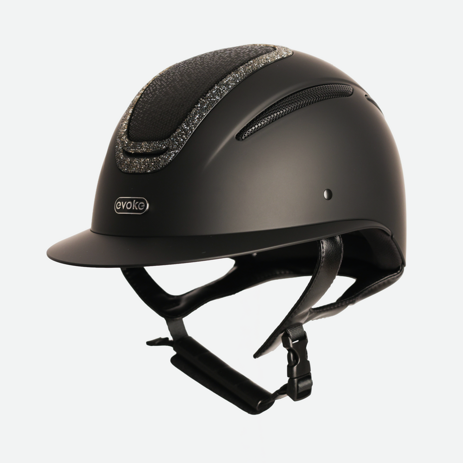 Elara Wide Peak Black Viper Steel Crystal Frame
