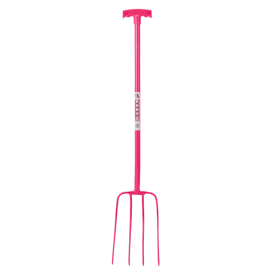 4 Prong Manure Fork with T Handle