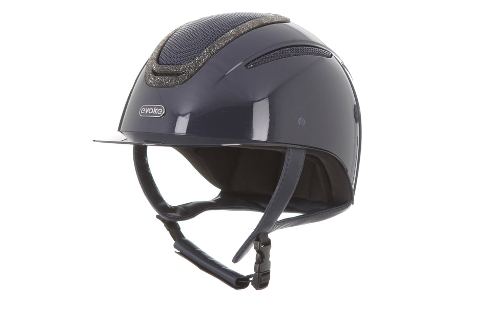 Elara Classic Peak Navy Metallic Steel Crystal Frame