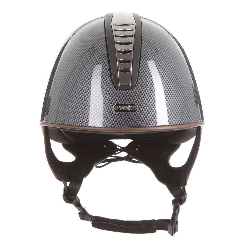 Orion Jockey Skull - High Shine Carbon Gunmetal Tan