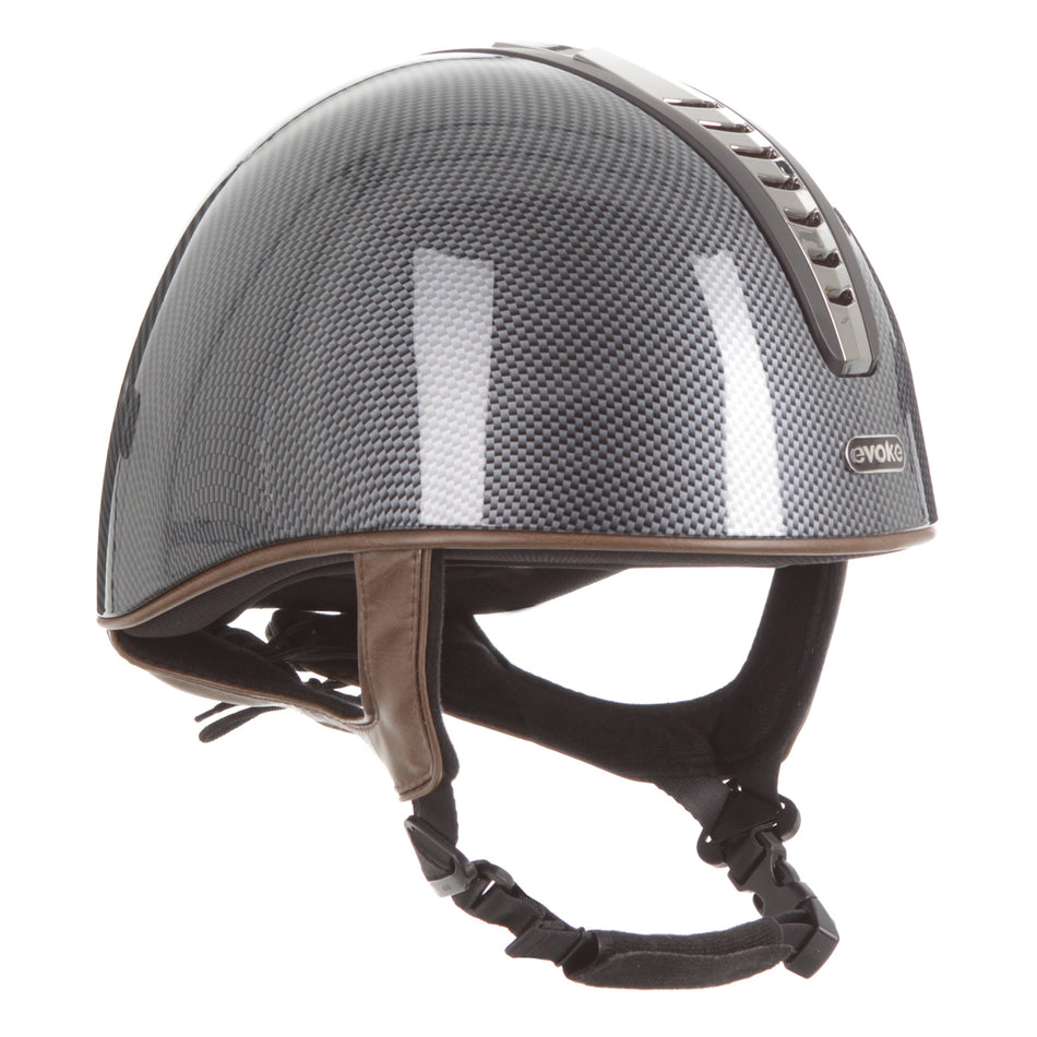 Orion Jockey Skull - High Shine Carbon Gunmetal Tan