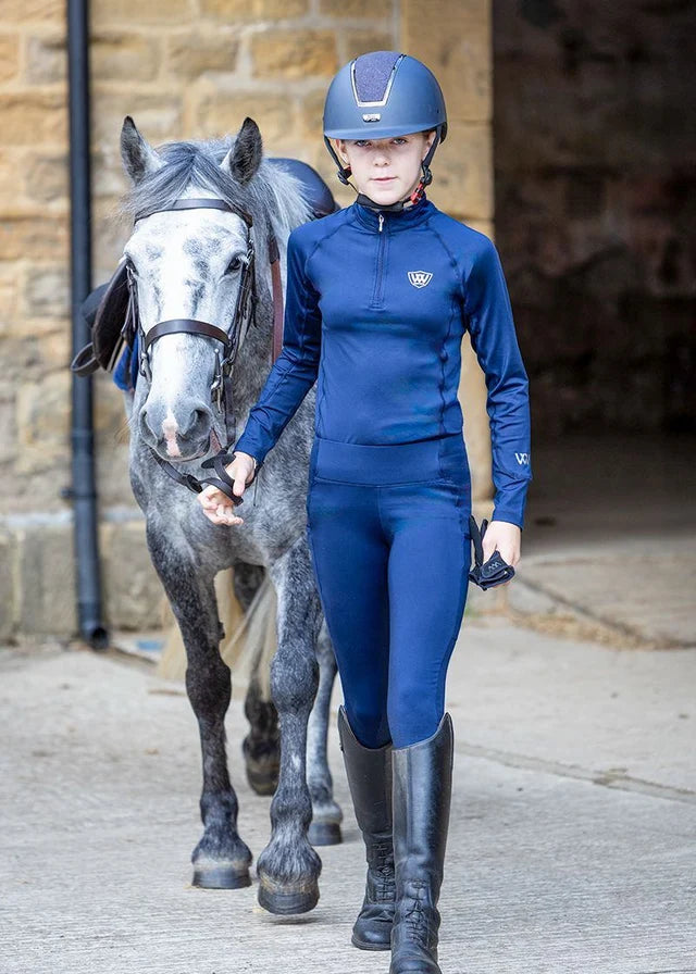 Young Rider Pro Tights - Navy