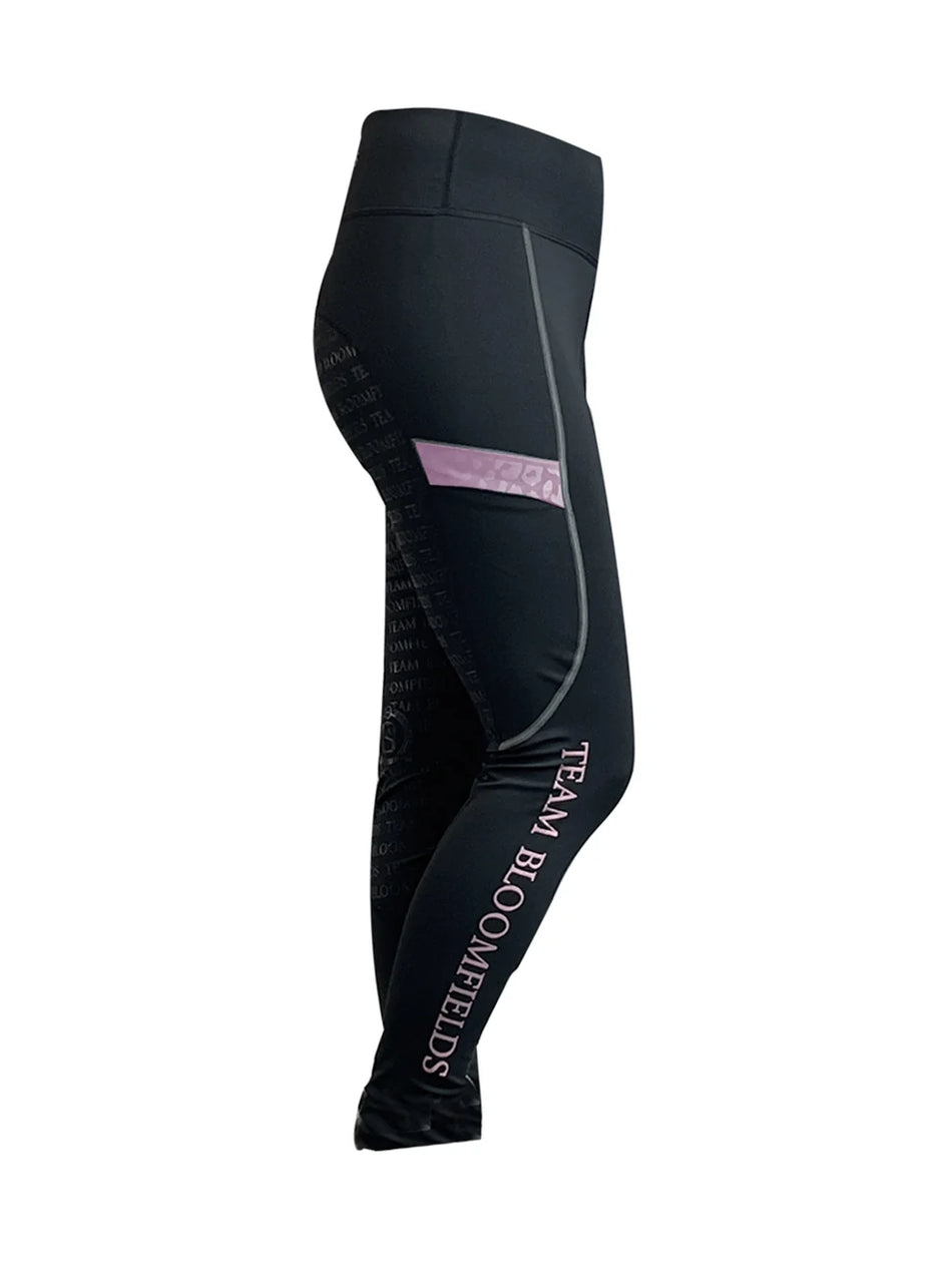 Leonora Leggings - Black & Pink