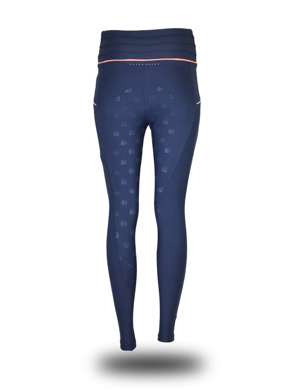 Maya Pleated Leggings - Navy