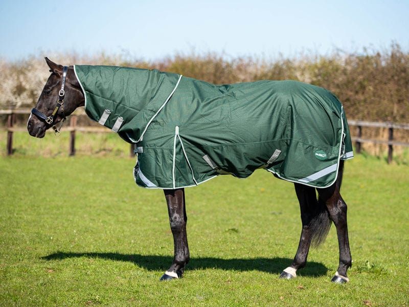 200g Detachable Neck Turnout Rug - Hunter Green