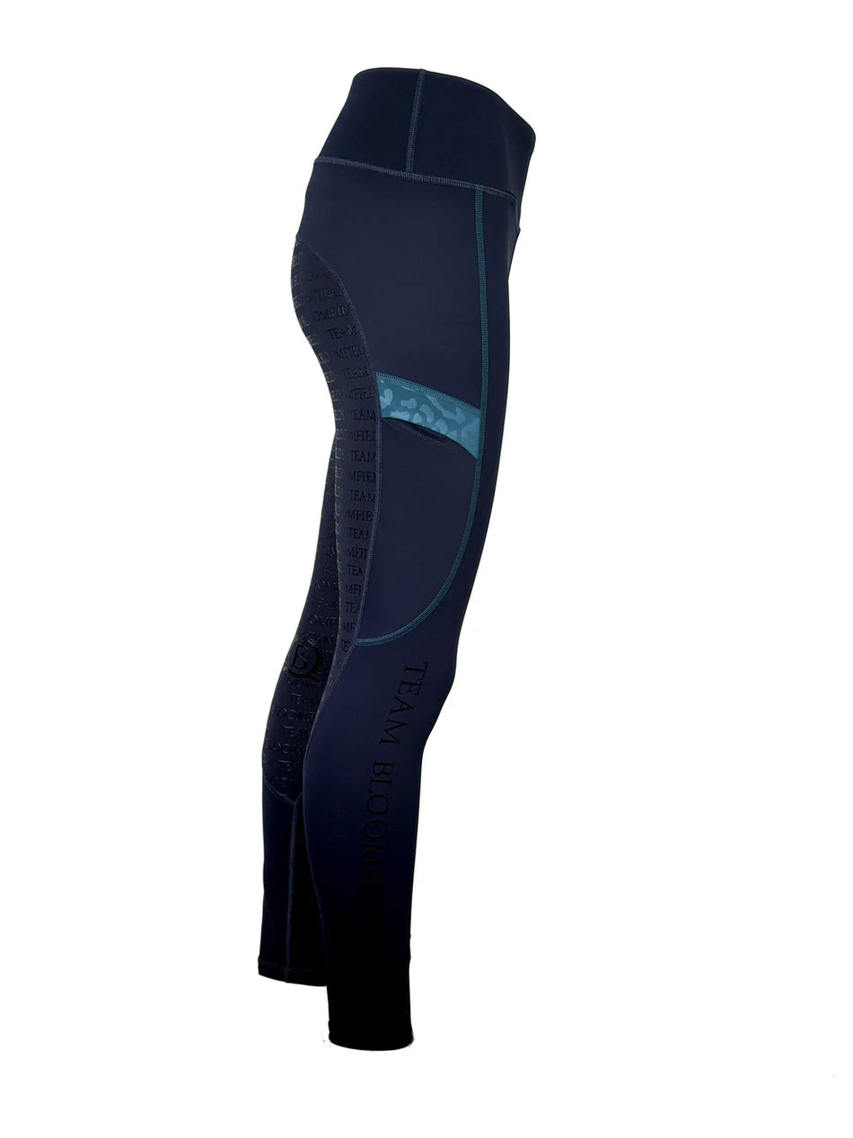 Leonora Leggings - Navy & Peacock