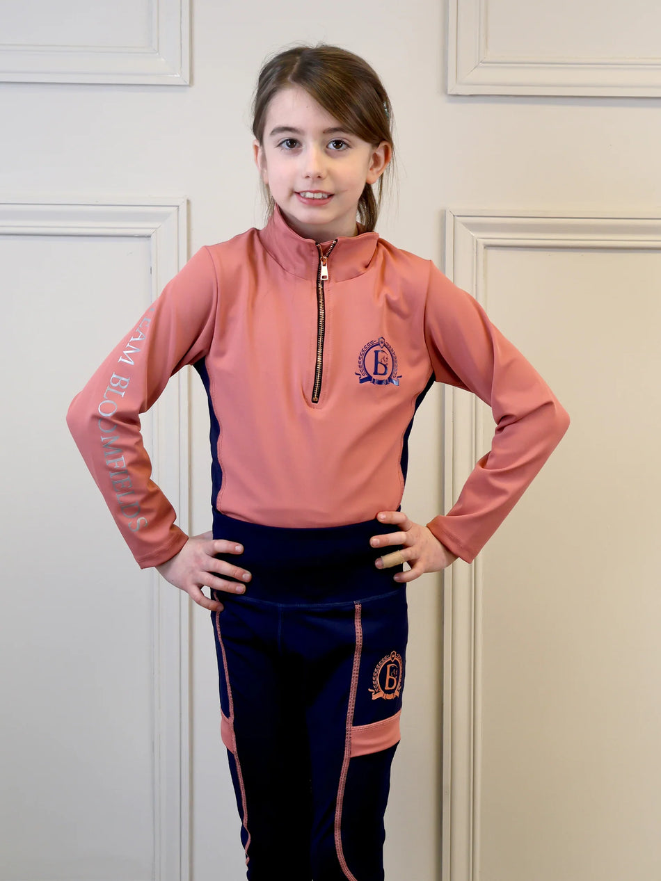Kids Rose & Navy Base Layer