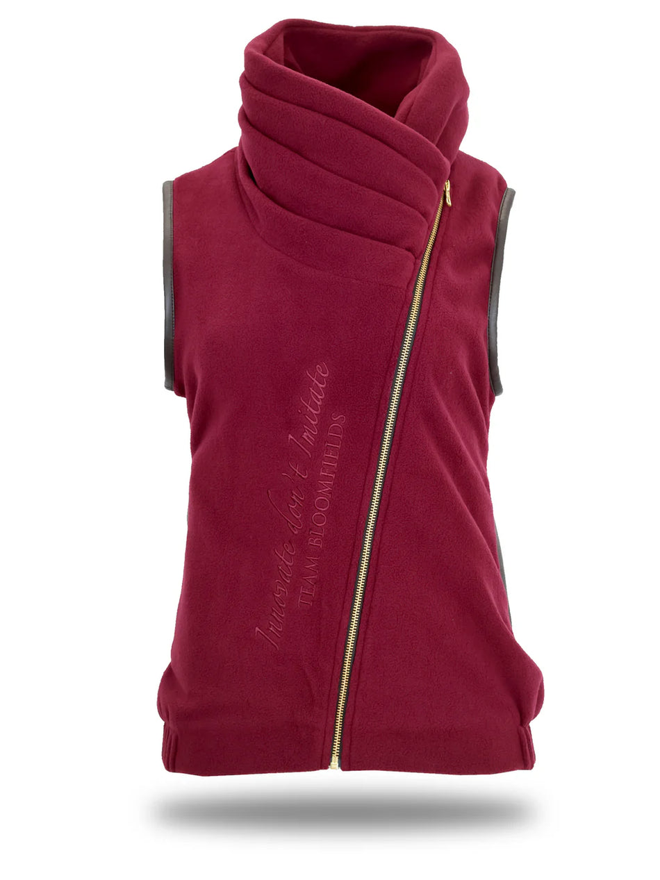 Sienna Country Fleece Gilet - Mulberry